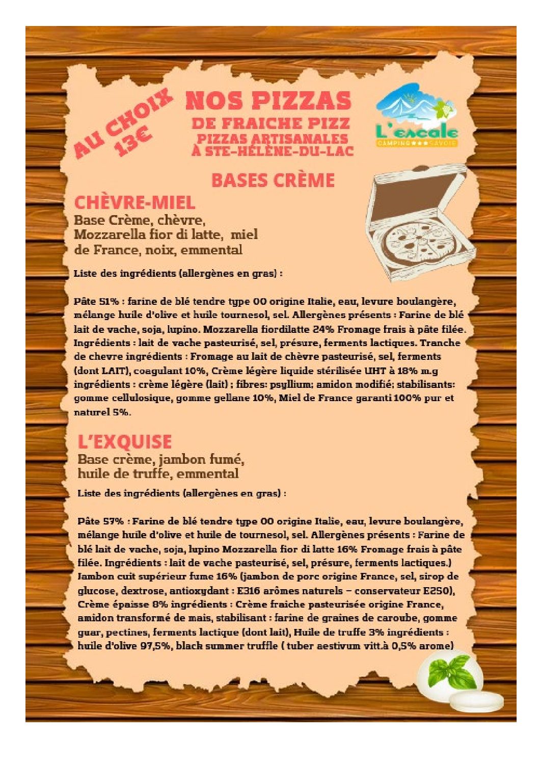 Pizza chèvre-exquise
